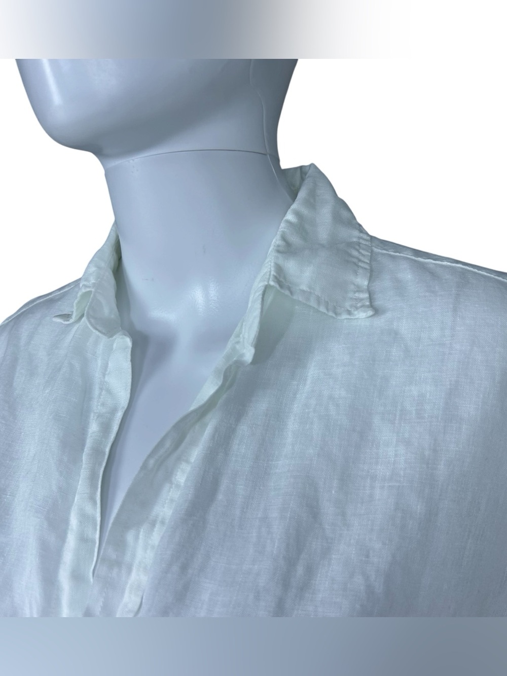 Frank & Eileen 100% Linen Button Up White Eileen Shirt Size S Costal Resort - Picture 6 of 16